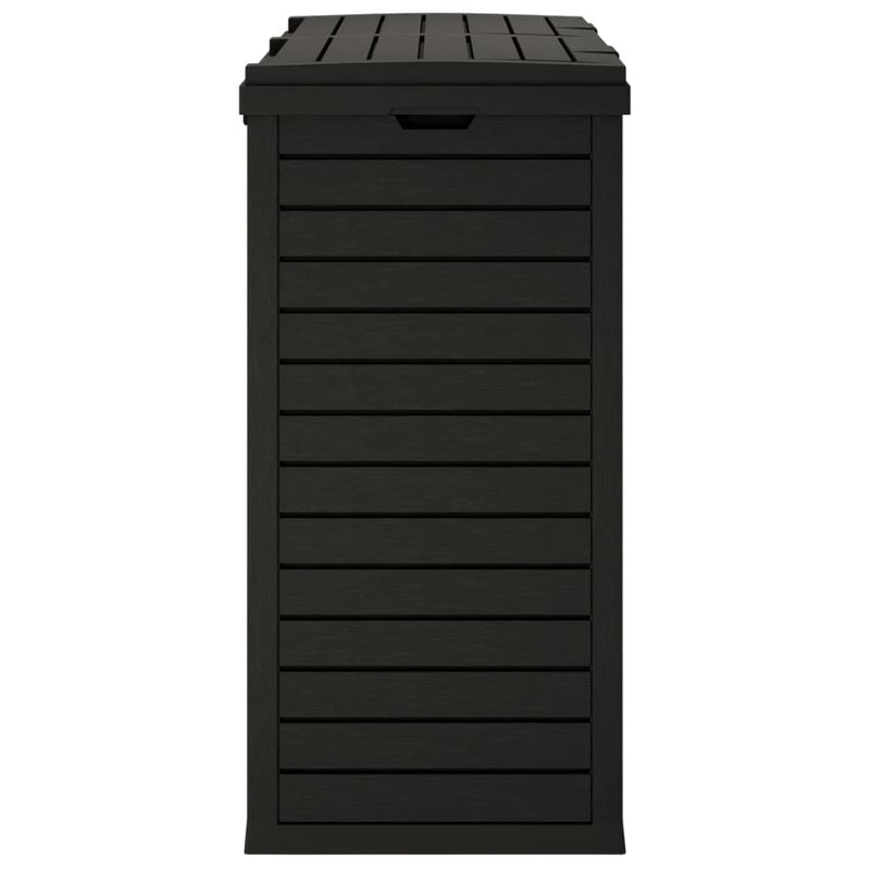 vidaXL Outdoor Garbage Bin Black 78x41x86 cm Polypropylene