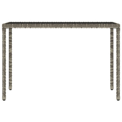 vidaXL 6 Piece Garden Dining Set with Cushions Black Poly Rattan