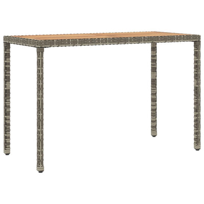 vidaXL 6 Piece Garden Dining Set with Cushions Black Poly Rattan