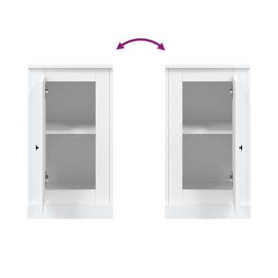 vidaXL Sideboard White 37.5x35.5x67.5 cm Engineered Wood