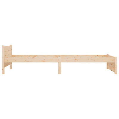 vidaXL Bed Frame 92x187 cm Single Solid Wood
