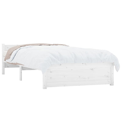 vidaXL Bed Frame 92x187 cm Single Solid Wood