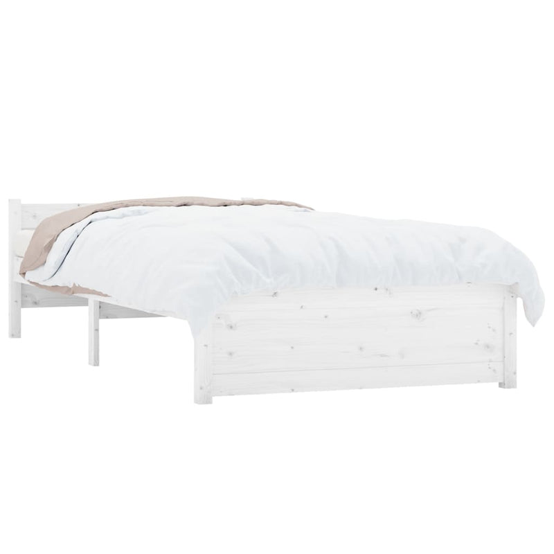 vidaXL Bed Frame 92x187 cm Single Solid Wood