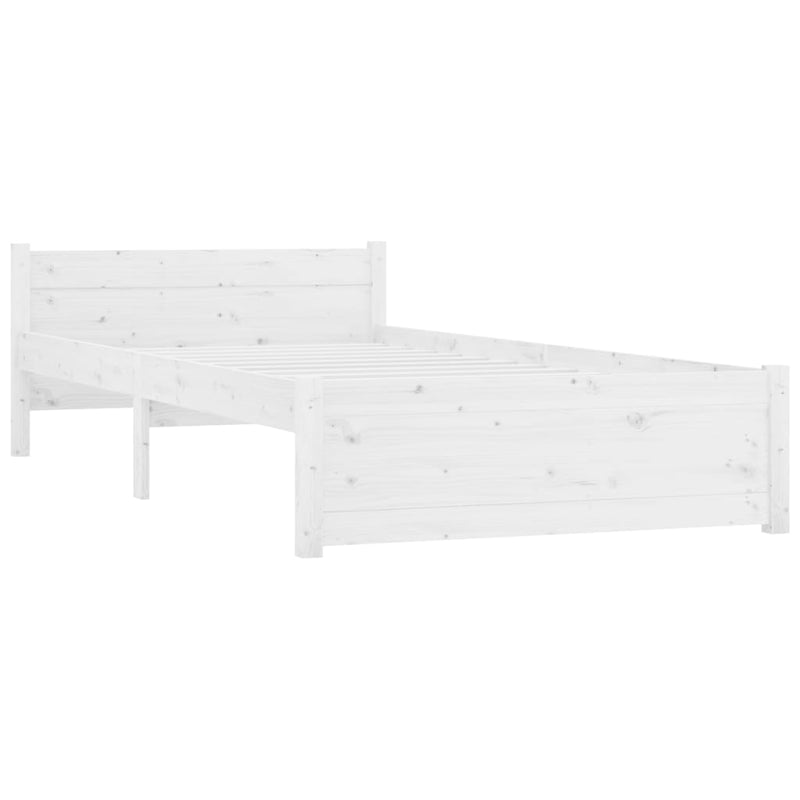 vidaXL Bed Frame 92x187 cm Single Solid Wood