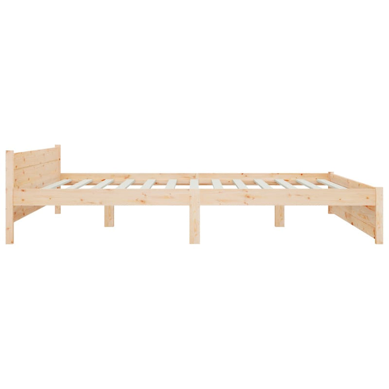 vidaXL Bed Frame 183x203 cm King Size Solid Wood