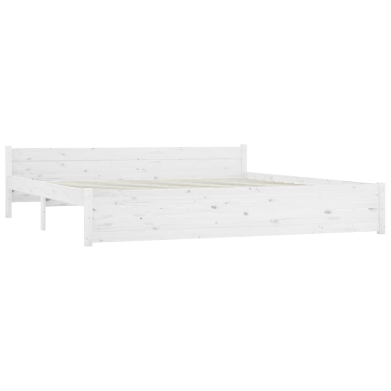 vidaXL Bed Frame 183x203 cm King Size Solid Wood