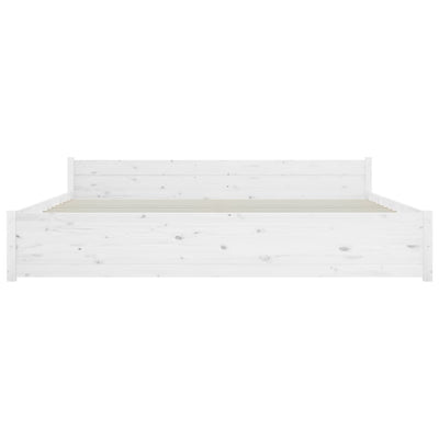 vidaXL Bed Frame 183x203 cm King Size Solid Wood