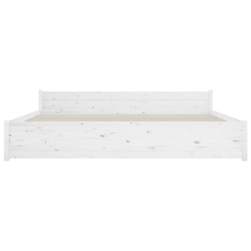 vidaXL Bed Frame 183x203 cm King Size Solid Wood