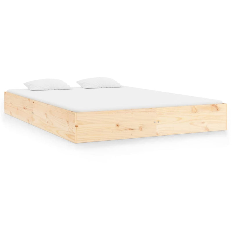 vidaXL Bed Frame 183x203 cm King Size Solid Wood