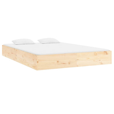 vidaXL Bed Frame 183x203 cm King Size Solid Wood