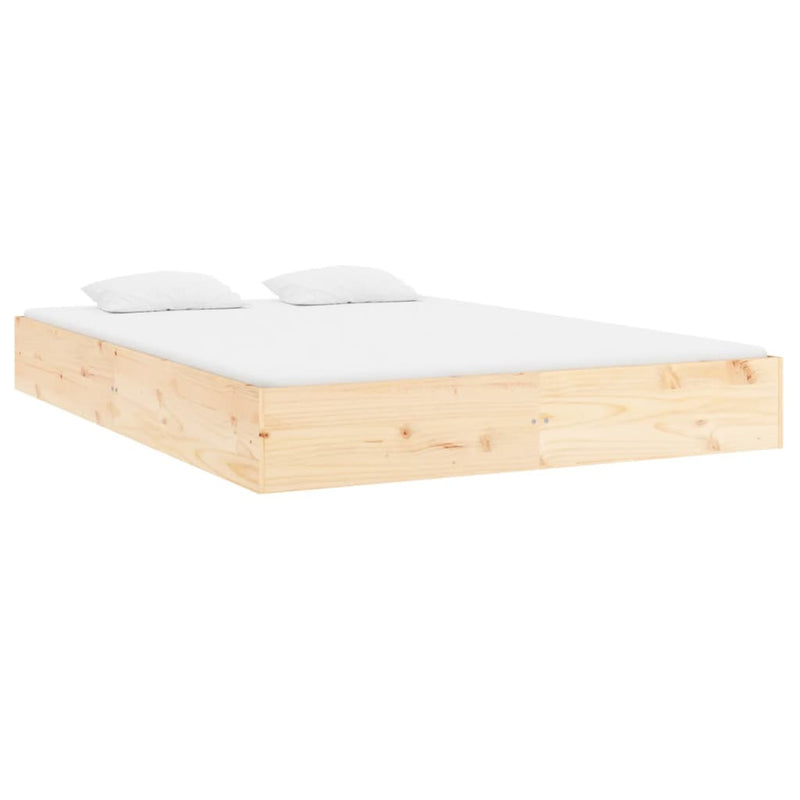 vidaXL Bed Frame 183x203 cm King Size Solid Wood