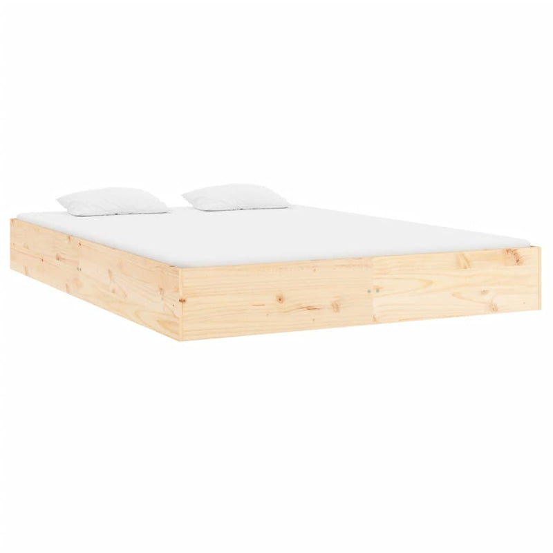 vidaXL Bed Frame 153x203 cm Queen Solid Wood
