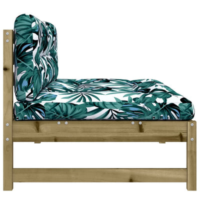 vidaXL Middle Sofa 120x80 cm Impregnated Wood Pine