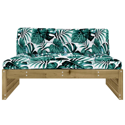 vidaXL Middle Sofa 120x80 cm Impregnated Wood Pine