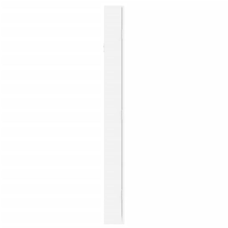 vidaXL Mirror Jewellery Cabinet Wall Mounted White 37.5x10x106 cm