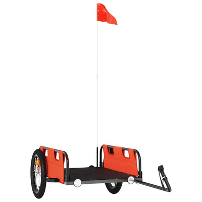 vidaXL Bike Trailer Blue Oxford Fabric and Iron