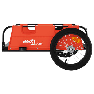 vidaXL Bike Trailer Blue Oxford Fabric and Iron