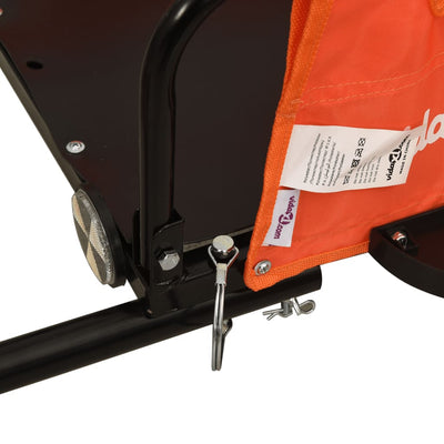 vidaXL Bike Trailer Blue Oxford Fabric and Iron