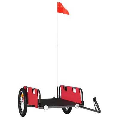 vidaXL Bike Trailer Blue Oxford Fabric and Iron