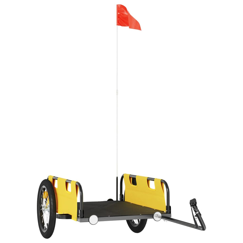 vidaXL Bike Trailer Blue Oxford Fabric and Iron