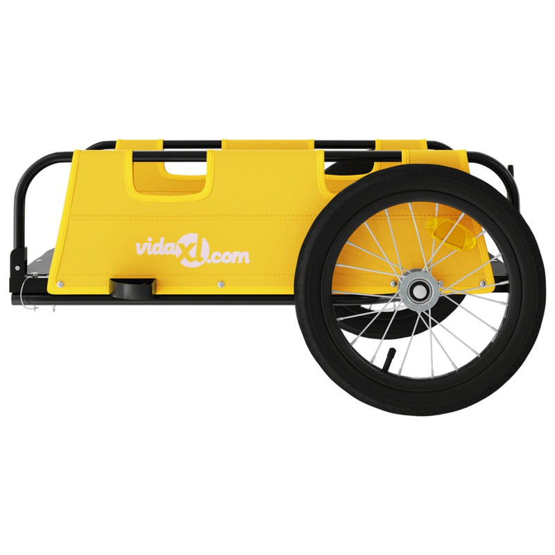 vidaXL Bike Trailer Blue Oxford Fabric and Iron