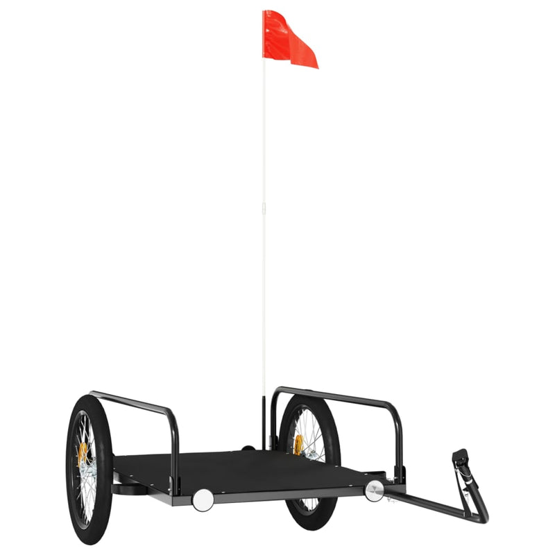 vidaXL Bike Trailer Black 126x63x34 cm Iron