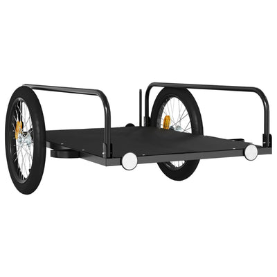 vidaXL Bike Trailer Black 126x63x34 cm Iron