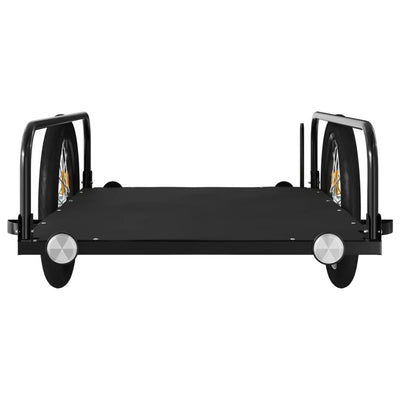 vidaXL Bike Trailer Black 126x63x34 cm Iron