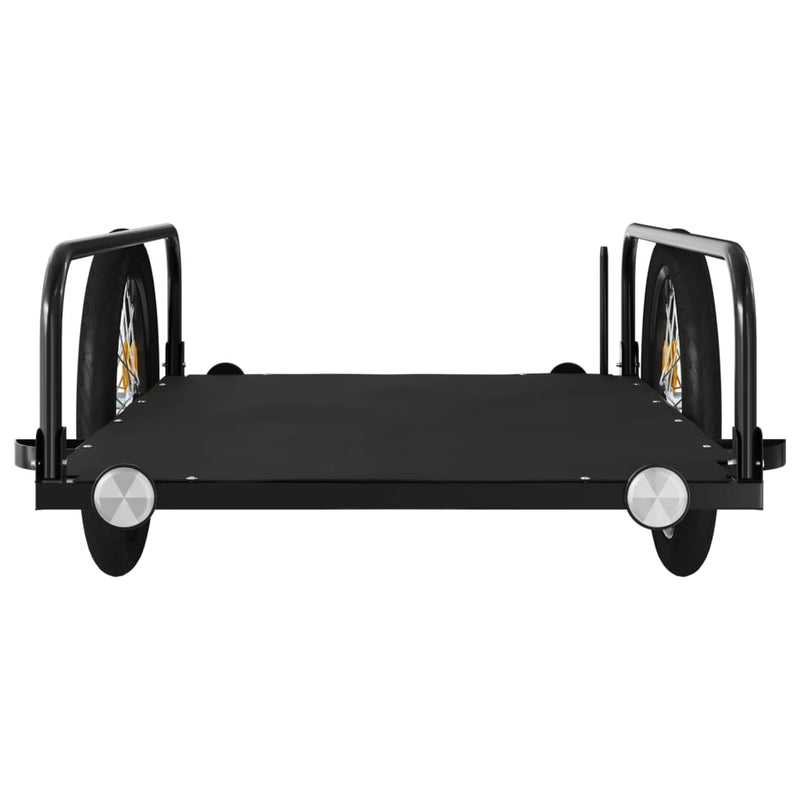 vidaXL Bike Trailer Black 126x63x34 cm Iron