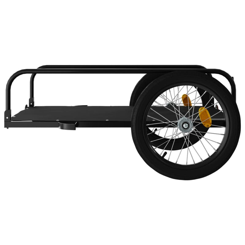 vidaXL Bike Trailer Black 126x63x34 cm Iron