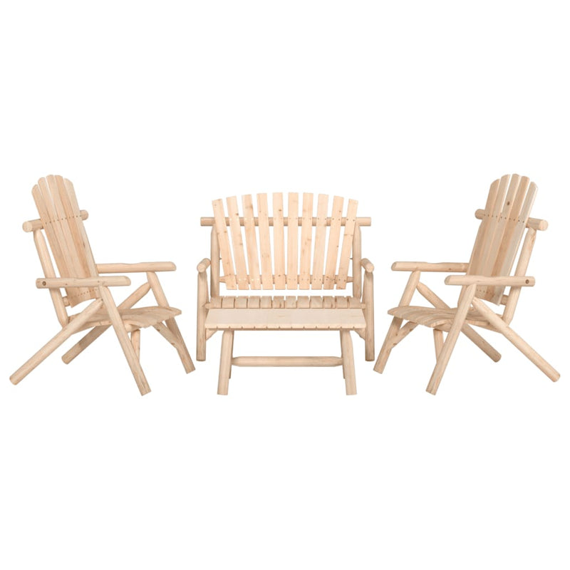 vidaXL 5 Piece Garden Lounge Set Solid Wood Spruce