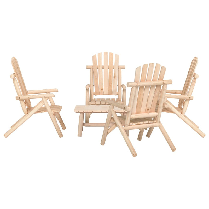 vidaXL 3 Piece Garden Lounge Set Solid Wood Spruce