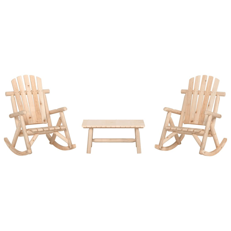 vidaXL 5 Piece Garden Lounge Set Solid Wood Spruce