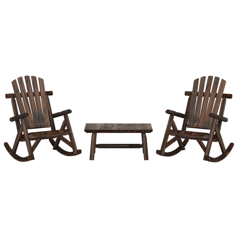 vidaXL 5 Piece Garden Lounge Set Solid Wood Spruce