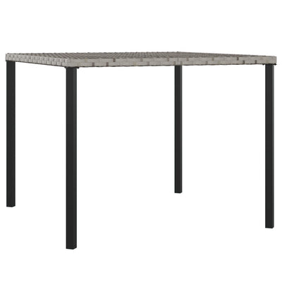 vidaXL 2 Piece Garden Dining Set with Cushions Black Poly Rattan