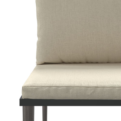 vidaXL 3 Piece Garden Lounge Set with Cushions Grey Poly Rattan