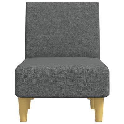 vidaXL Chaise Longue Dark Grey Fabric