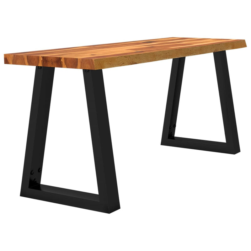 vidaXL Bench with Live Edge 110 cm Solid Wood Acacia