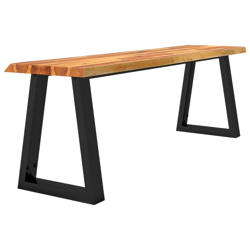 vidaXL Bench with Live Edge 110 cm Solid Wood Acacia