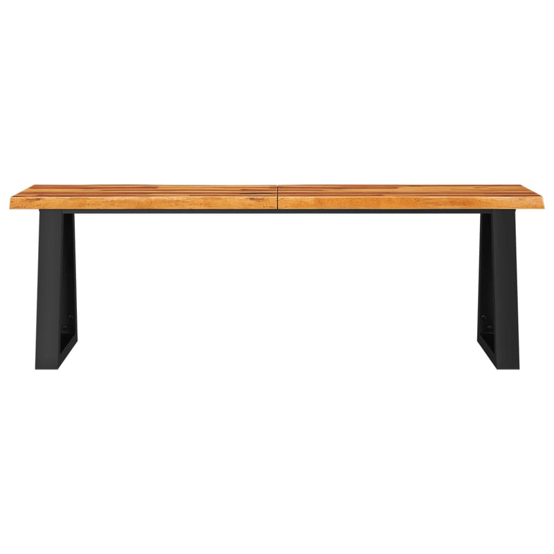 vidaXL Bench with Live Edge 110 cm Solid Wood Acacia