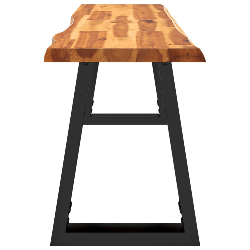 vidaXL Bench with Live Edge 110 cm Solid Wood Acacia