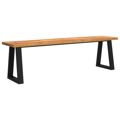 vidaXL Bench with Live Edge 110 cm Solid Wood Acacia