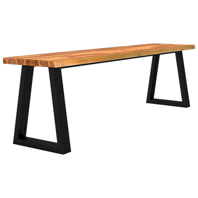 vidaXL Bench with Live Edge 110 cm Solid Wood Acacia