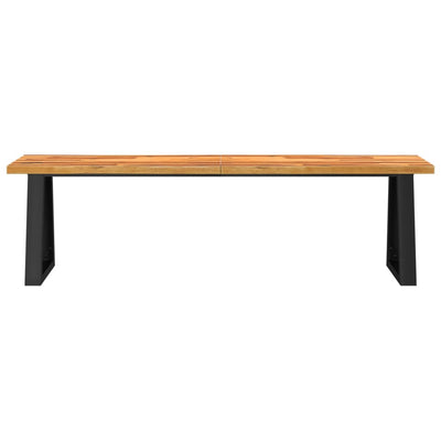 vidaXL Bench with Live Edge 110 cm Solid Wood Acacia