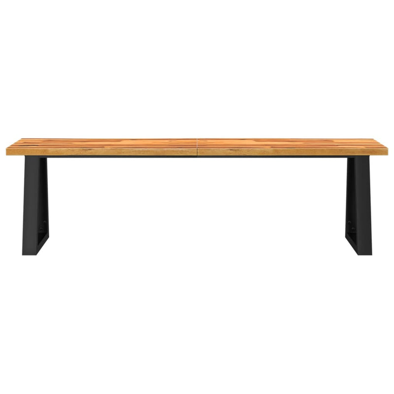 vidaXL Bench with Live Edge 110 cm Solid Wood Acacia