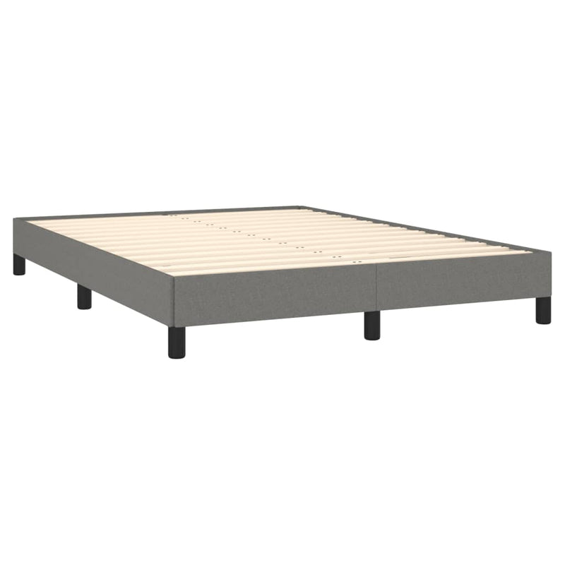 vidaXL Bed Frame without Mattress Dark Grey King Single Fabric