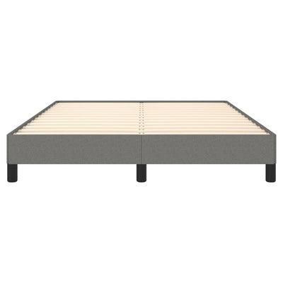 vidaXL Bed Frame without Mattress Dark Grey King Single Fabric