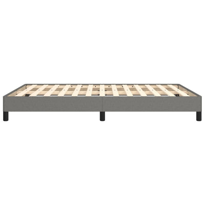 vidaXL Bed Frame without Mattress Dark Grey King Single Fabric