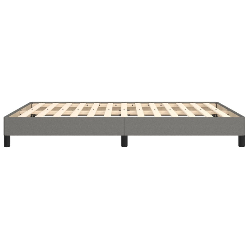 vidaXL Bed Frame without Mattress Dark Grey King Single Fabric