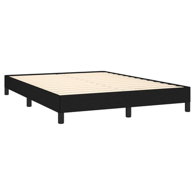 vidaXL Bed Frame without Mattress Dark Grey King Single Fabric